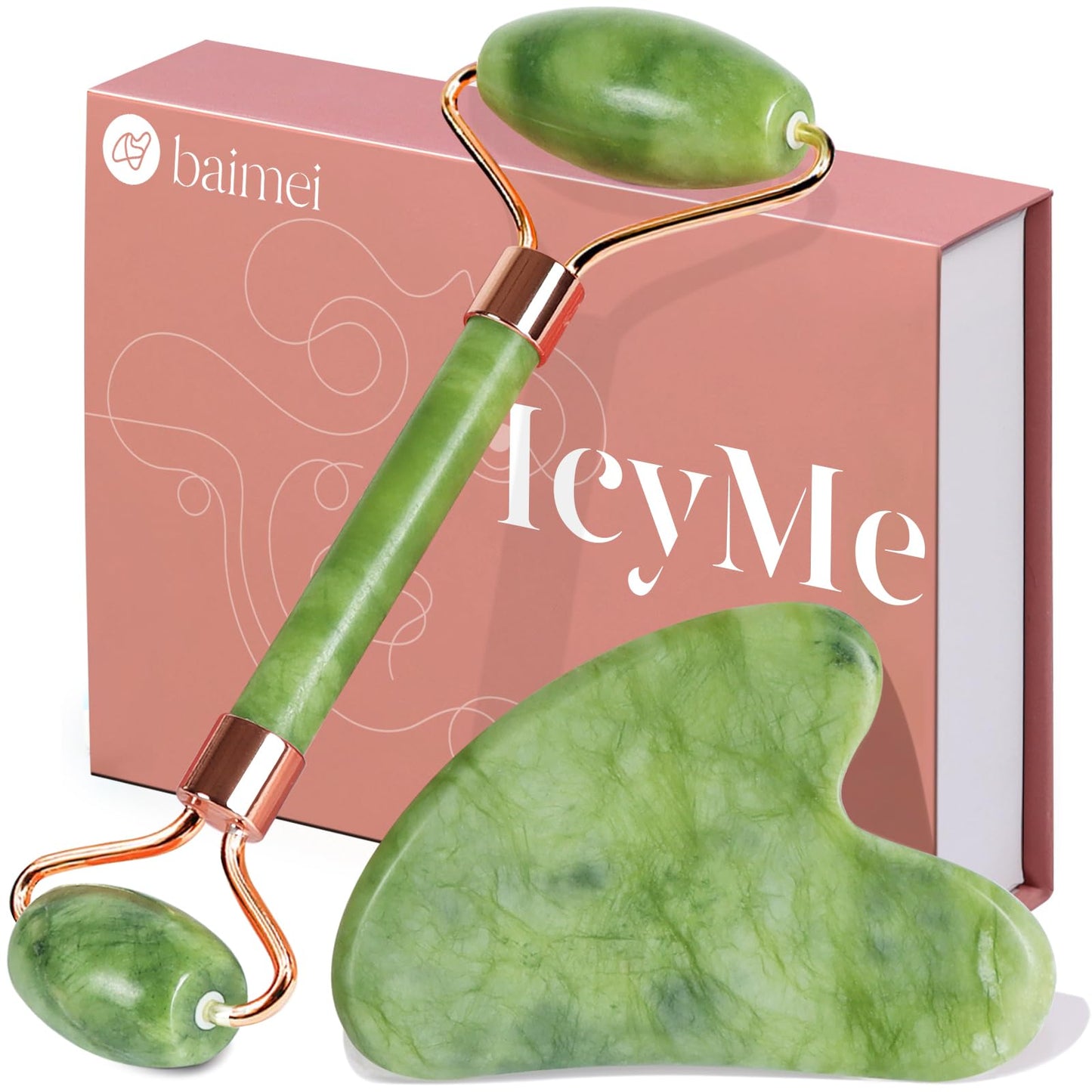 BAIMEI Jade and Gua Sha Set